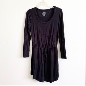 Soma Long Sleeve Jersey Lounge Dress Black small